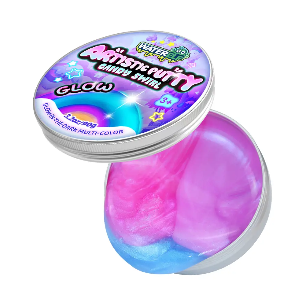 Waterelf Glow in The Dark Galaxy Slime, DIY Slime Stress Relief Toy
