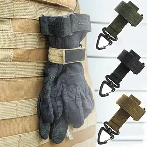 new multifunctional nylon hanging buckle rope storage buckle outdoor army tactical equipment fan carabiner anti-lost camping storage belt