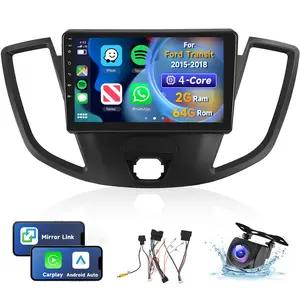 Android Radio for【Ford Transit 2015 2016 2017 2018】with Wireless Carplay/Android Auto GPS, 9 Inch Touch Screen Android 13 Car Stereo + Backup Camera