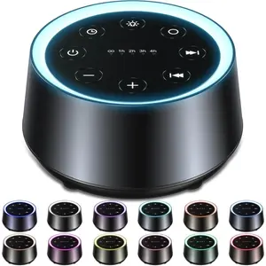 F-ADE21  Sleep Sound Machine White Noise Machines with 30 Soothing Sounds 12 Adjustable Night Light 10 Adjustment Brightness 32 Levels of Volume 5 Timers and Memory Function Home Travel Office