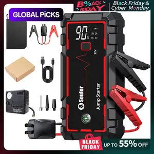 X4A 12V 8000mAh Portable Jump Starter Kit, Car Battery Jump Starter Power Pack, USB Fast Charging, Car Repair Tools, Emergency Rescue, Automotive Tool Kit, Great Gift for Drivers #GLOBAL PICKS