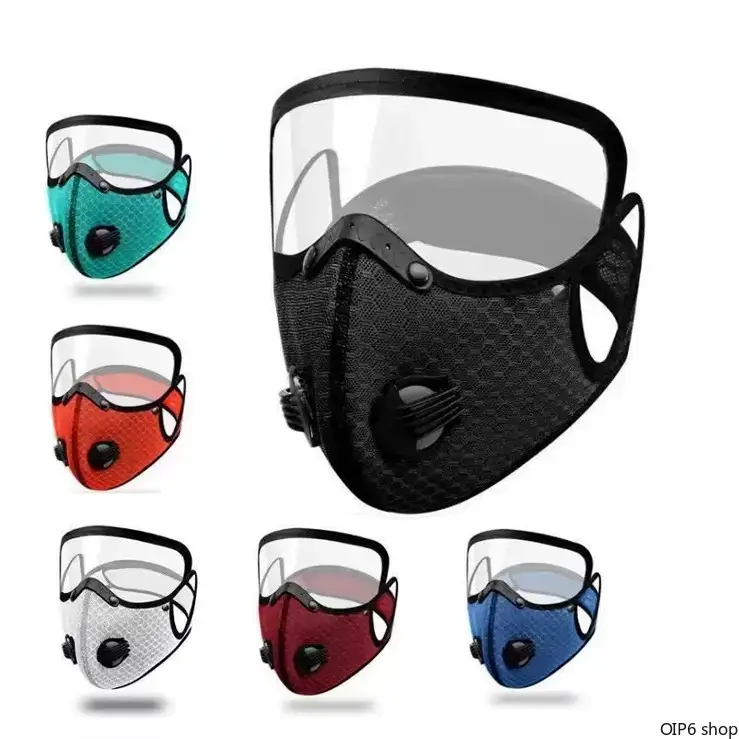 Reusable Face Mask with Carbon Filter, Breathable and Adjustable Sporty Design for Motorcycle Riding, Running, and Gardening