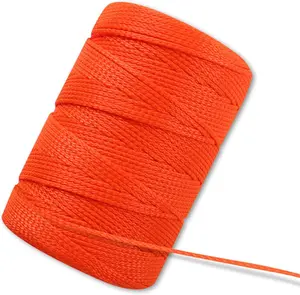Mason Line #18, 500 Ft Orange String, Construction Twine for Gardening & Masonry