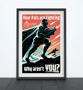 HELLDIVERS 2 Propaganda Poster