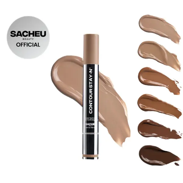 sacheu Contour STAY-N - All-Day Liquid Contour - Long-lasting, buildable, ultra-blendable contour Effortless Smooth Bronzer makeup products