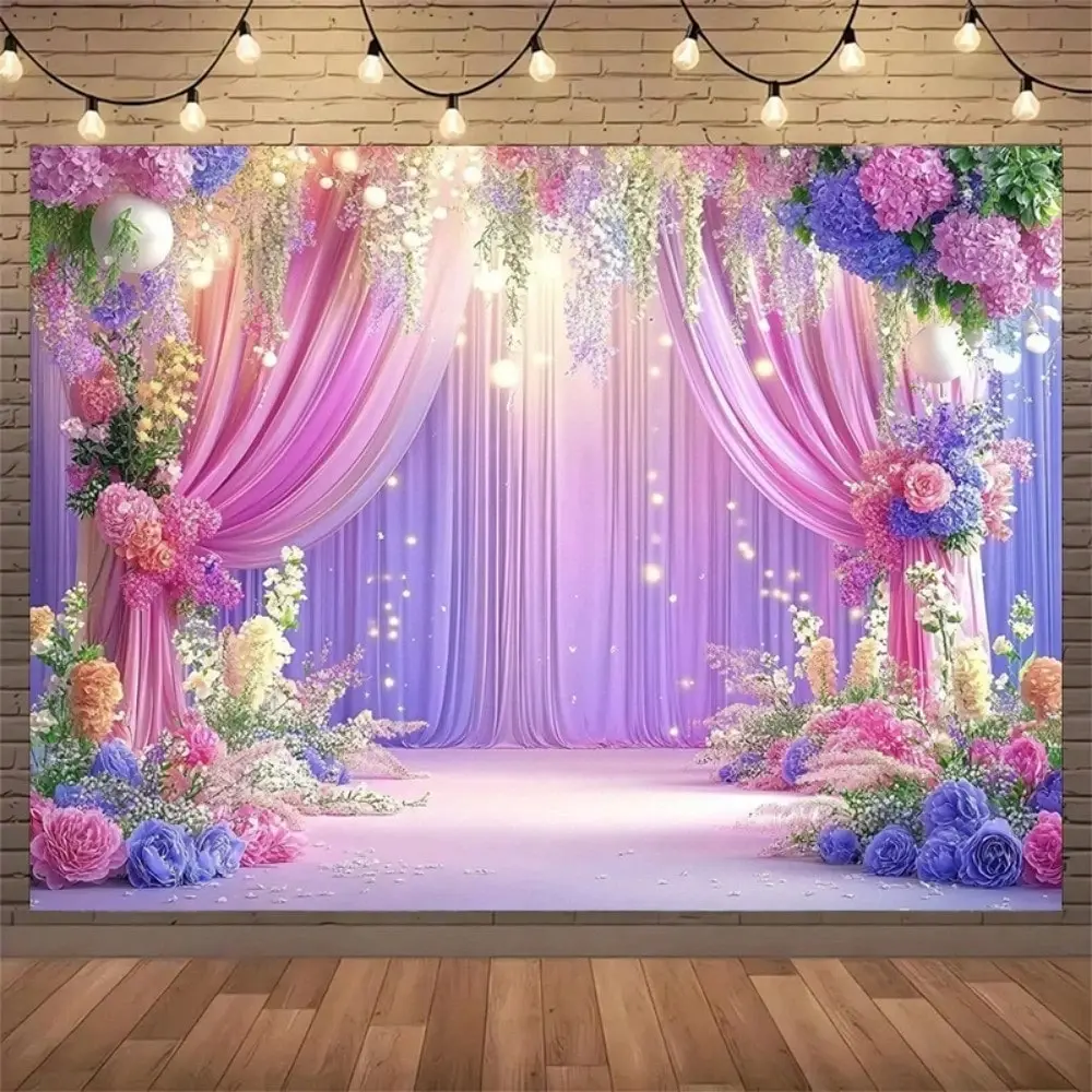 Dreamy Curtain Background Cloth, Multifunctional Indoor Outdoor Photography Backdrop, Wedding Party Backdrop, Perfect for Weddings, Bridal Showers, Birthdays, Anniversaries, Party Decoration