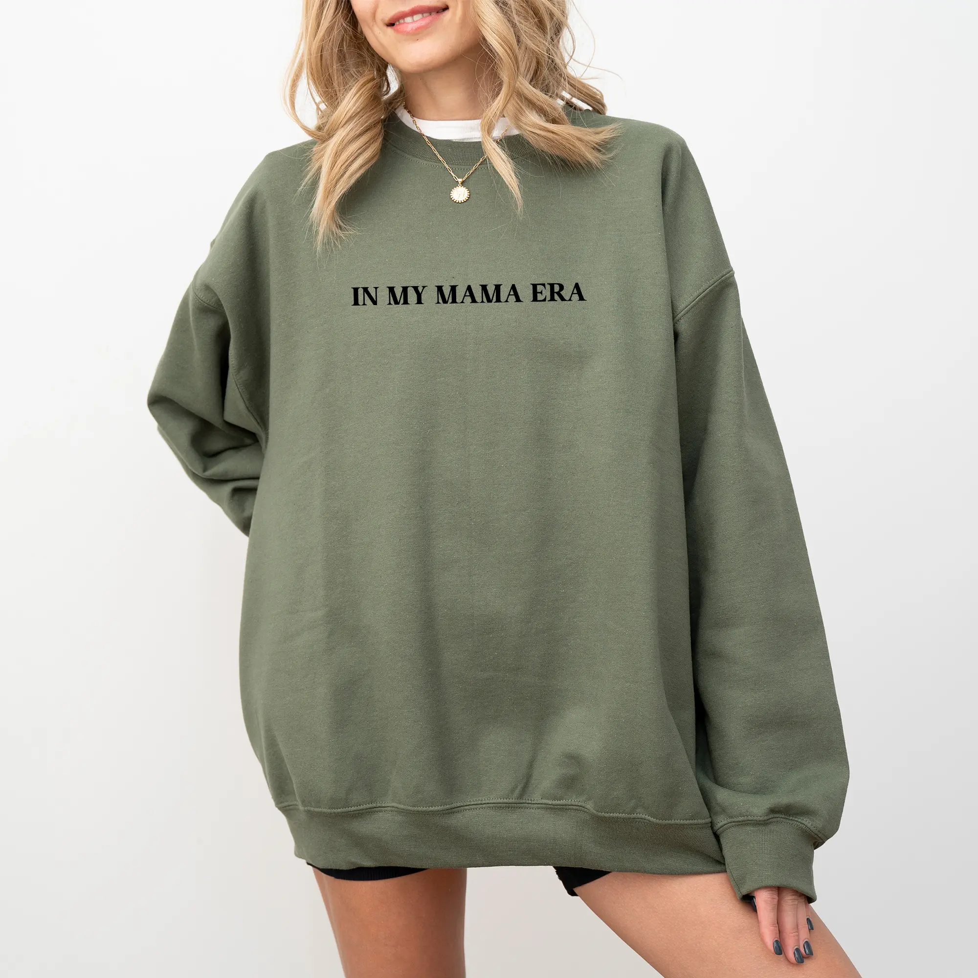 In My Mama Era Sweatshirt, Mom Life Crewneck, Mommy Long Sleeved Pullover, In My Mom Era Sweater, Gift For New Mom