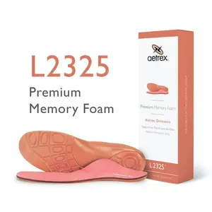 Aetrex Women’s Memory Foam Insoles – Flat Feet Arch Support Orthotics | Controls Overpronation & Relieves Foot Pain
