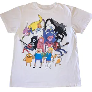Adventure Time Squad T-Shirt – Finn, Jake & Friends Graphic Tee - Vintage Graphic Tee – Unisex S-3XL – Menswear & Womenswear – Streetwear Tops – Casual Cotton Crewneck Shortsleeve T-shirt - Trending TikTok
