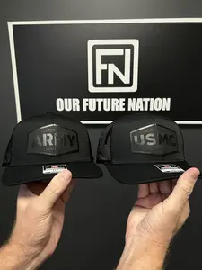 Armed Forces Edition Trucker Hat With Laser Engraved Patch