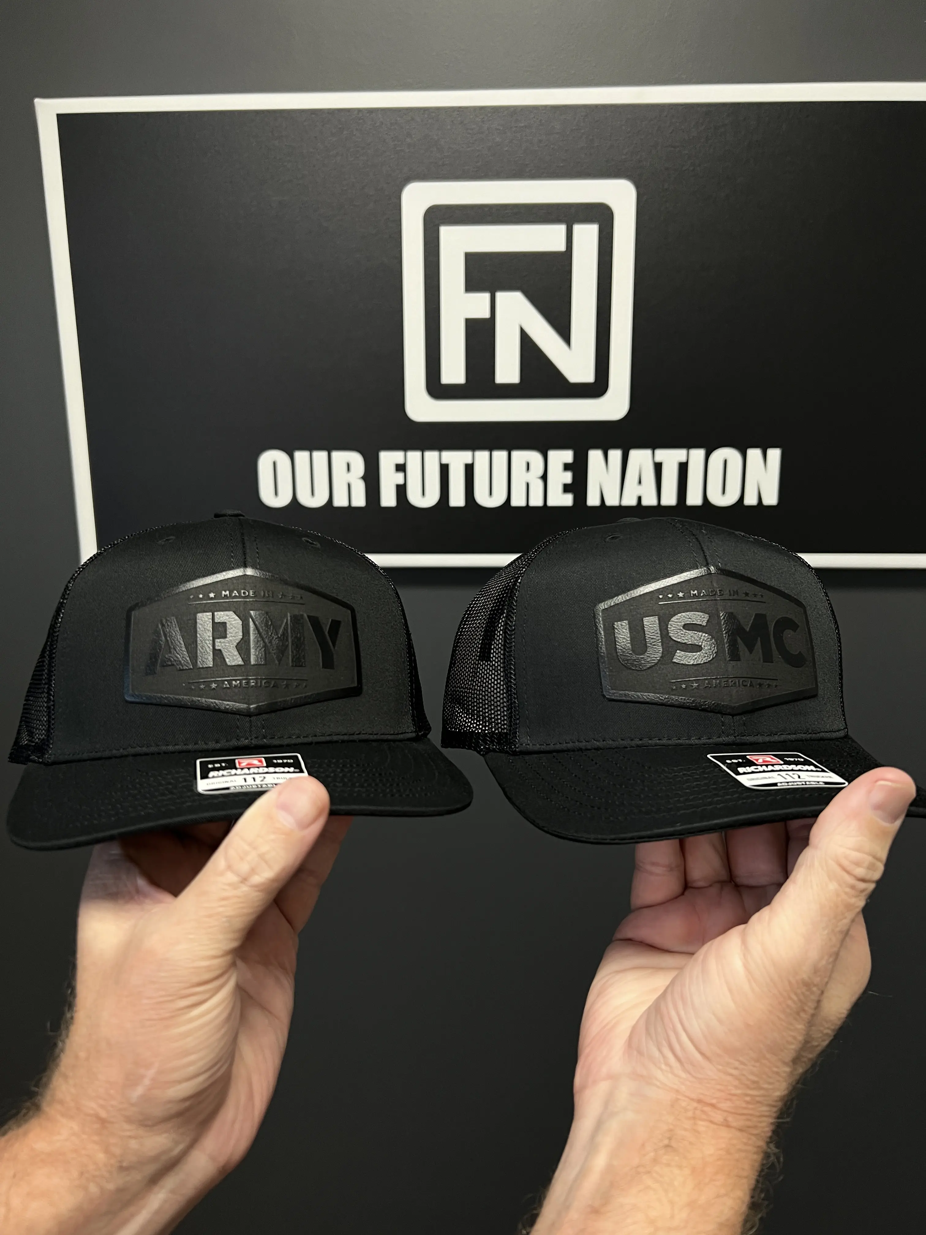 Armed Forces Edition Trucker Hat With Laser Engraved Patch