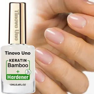 Tinovo Uno KERATIN Nail Strengthens 12ml, Nail Strengthening Serum, strengthens nails naturally and quickly dries, prevents breakage and cracking, suitable for soft thin nails, smooth application, essential nail care product