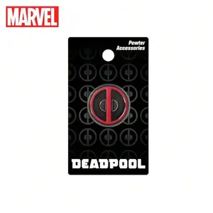 1PC Marvel Officially Licensed Deadpool Emblem Brooch Collector's Edition Pin Novelty Jewellery Metal Fun Gift for Boyriends as Birthday and Anniversary Gifts
