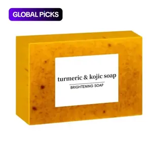 Turmeric & Kojic Acid Cleansing Soaps, Turmeric Face Soap, 3 Counts/set Natural Extract Soaps, Daily Body Cleansing Skin-Care Products, Cleanser, Comfort #GLOBAL PICKS