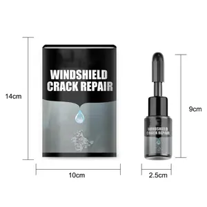 Cracks Gone Glass Repair Kit, Multifunctional Cracks Gone Glass Repair Fluid Window Automotive Windscreen Tool, Upgrade Windshield Crack Repair Fluid Car Windshield Crack Repair Fluid (20ml)