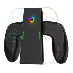 Switch 2 Joycon Charging Grip, Multi-Function Handle Holder, Type-C Charging, Compatible with Ns Switch2, Essential Accessory