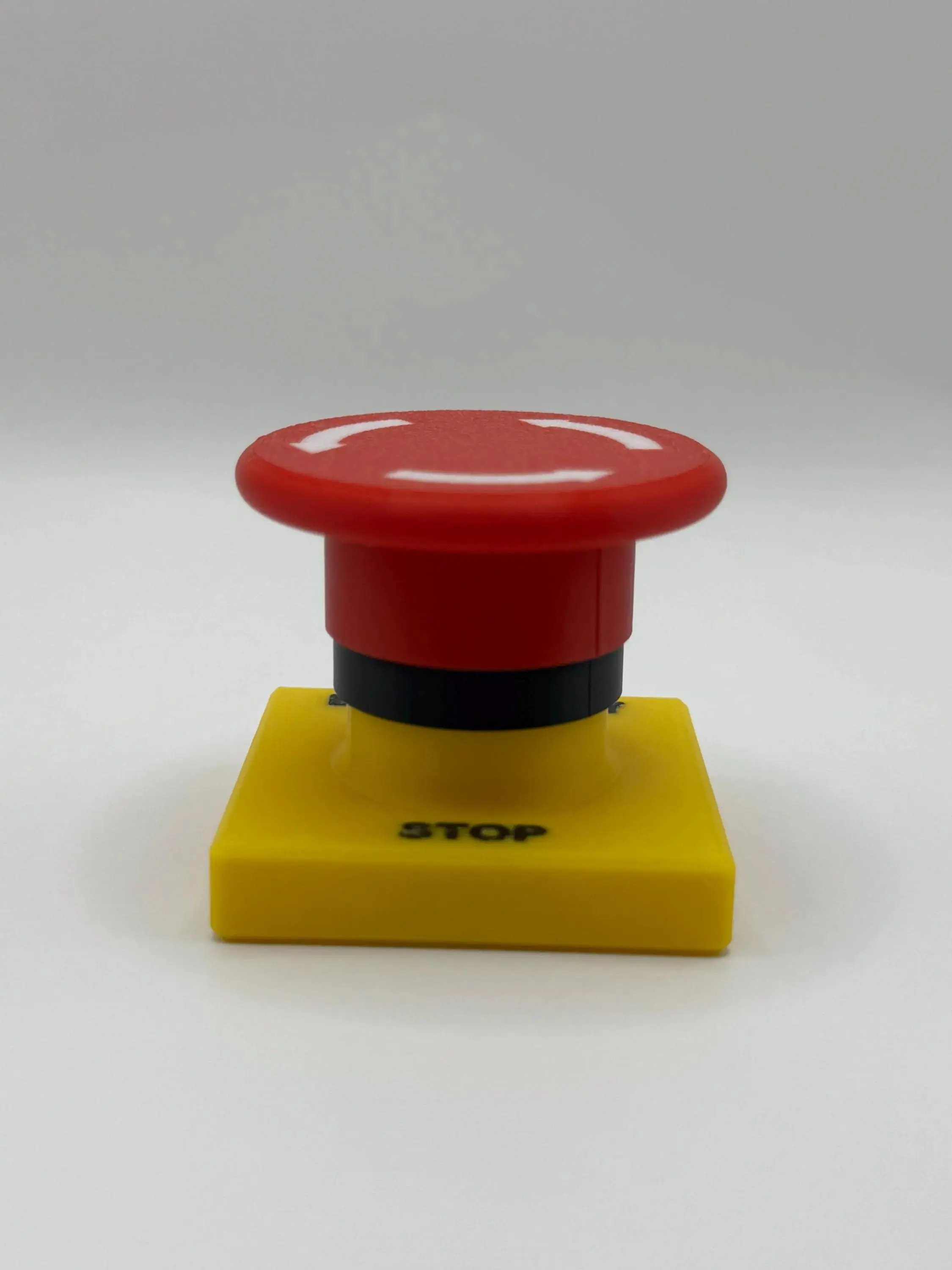 Emergency Stop Button Fidget Toy: 3D Printed Desk Clicker