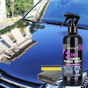 3-in-1 Car Ceramic Nano Coating, Advanced Hydrophobic Spray for Paint Protection, Car Paint Polishing with Scratch-Resistant, Durable Finish