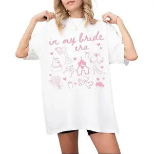 In My Bride Era Shirt, Coquette Bachelorette Party Shirt, Engaged Shirt, Wedding Day Shirt, Bride Shirt, Bride Gift, Bride-to-be Shirt, Bridal Shower Shirt, Future Mrs. Tee, Cute Bride Shirt, Wedding Gift, Women Tee, Bestie Gift