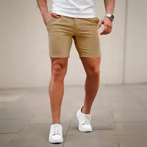 GINGTTO Men's 7 Inch Shorts Casual Stretch Slim Fit Chino Shorts Comfort Tapered Leg Skinny Short Pants Fathersdaygift