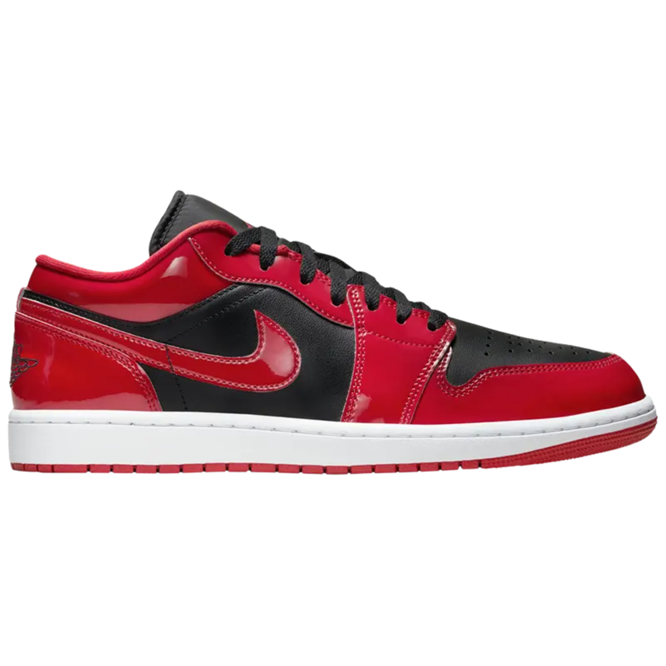 Nike Air Jordan 1 Low SE Patent Varsity Red Black HV4089-006 Men's Fashion Shoes New