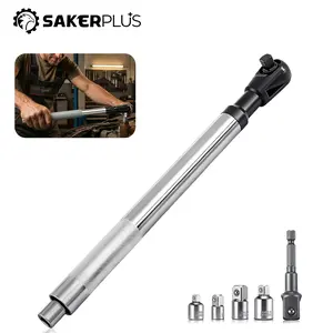 SakerPlus 72-Tooth 2-in-1 CR-V Steel Socket Ratchet Wrench - 5° Swing Arc, Ergonomic Grip, for Auto Repair, DIY Projects