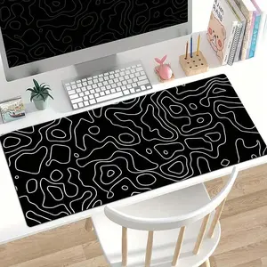 Black & White abstract design Desk Mat