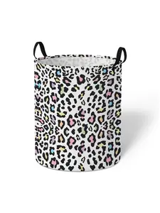 Random Color Star & Moon Pattern Laundry Basket Organizer, Large Capacity Dirty Clothes Storage Basket with Handle, Foldable Laundry Basket for Home, Laundry Hamper, Laundry Bin