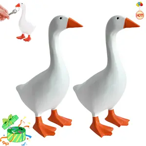 3 Pack Desk Goose 7 Inches Desktop Goose 7 Inch Mini Office Desk Goose Gifts Christmas Table Decorations Funny Mini Porch Goose Decor Accessories for Office Table Desk Decoration