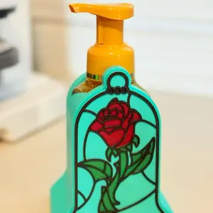 Soap holder red rose
