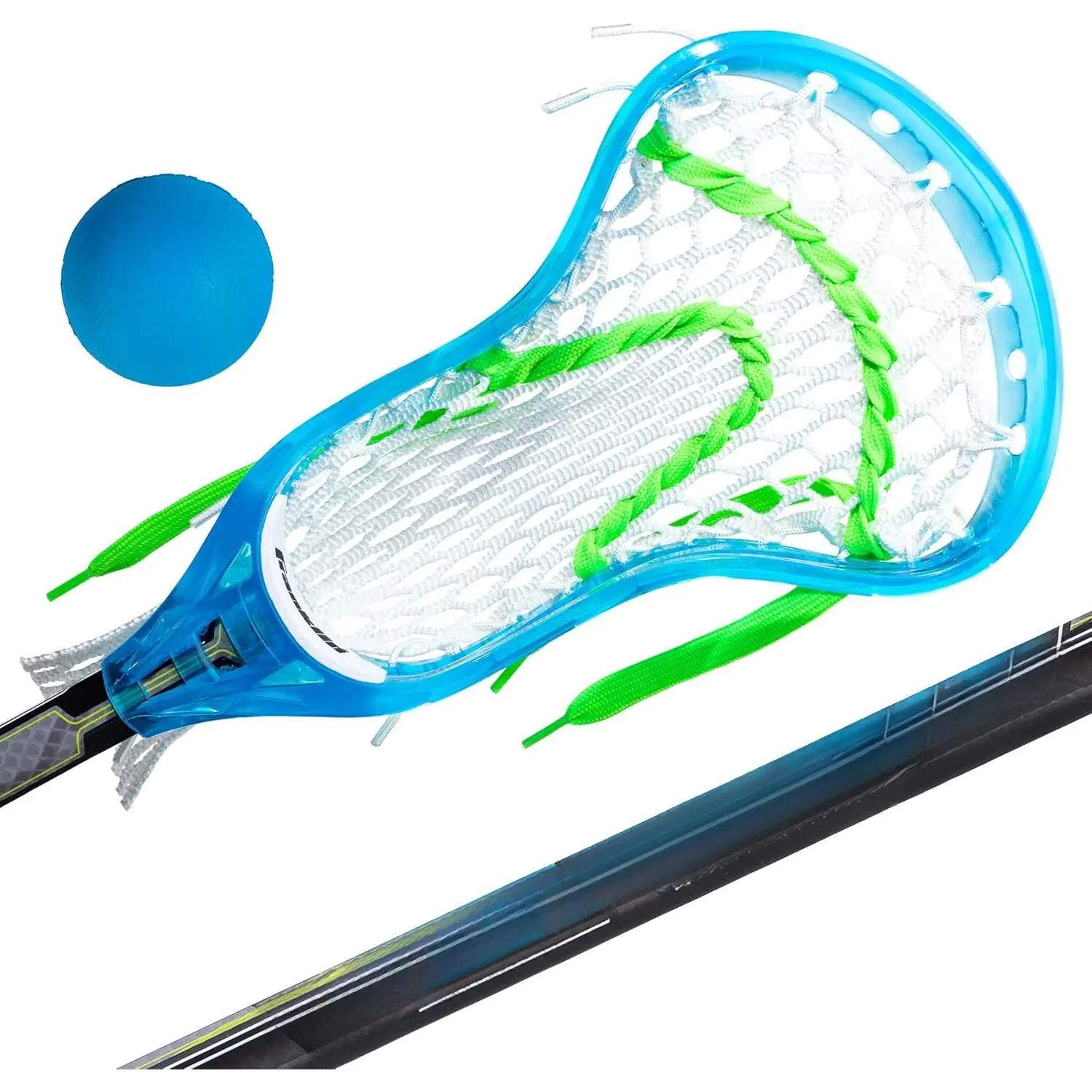 Kids Mini Plastic Lacrosse Stick and Ball Set - Beginners’ Youth Lacrosse Gear, Toddlers Fit Sports Equipment for Outdoor Play