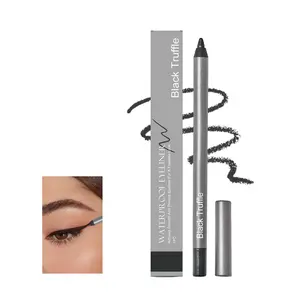 Longwear Eyeliners, Longwear Eyeliners, Waterproof Natural Outline Black Matte Eyeliners Pencil for Watery Eyes or Holiday Swimming