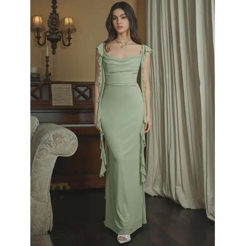 green emerald velvet dress Apple Cider Mini Dress Green