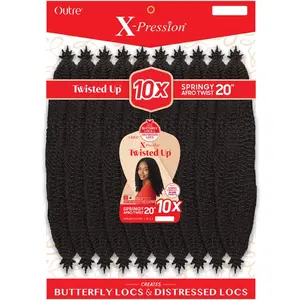 Outre X-Pression Twisted Up Crochet Loop Braid - SPRINGY AFRO TWIST 20" 10X