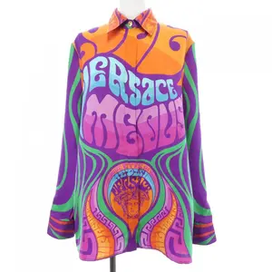 Pre-owned VERSACE Silk Small Leather Goods S/S Shirt Shirt