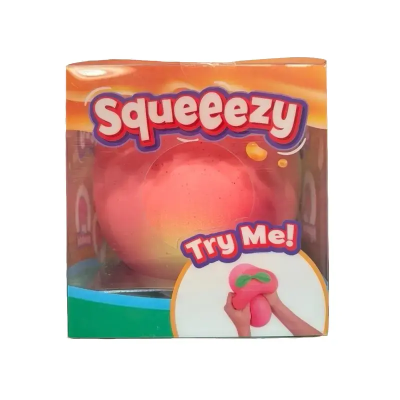 Authentic Sunny Days Squeeezy Jumbo Peach Squishy