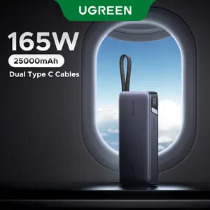 UGREEN 165W Power Bank, 25000mAh Laptop Portable Charger USB-C PD Fast Charging Laptop External Battery Pack for Dell,MacBook,HP,Asus,Lenovo,Steam Deck,Switch,iPhone,Galaxy, iPad and More，TikTokShopBlackFriday ,Tiktokshopstockup