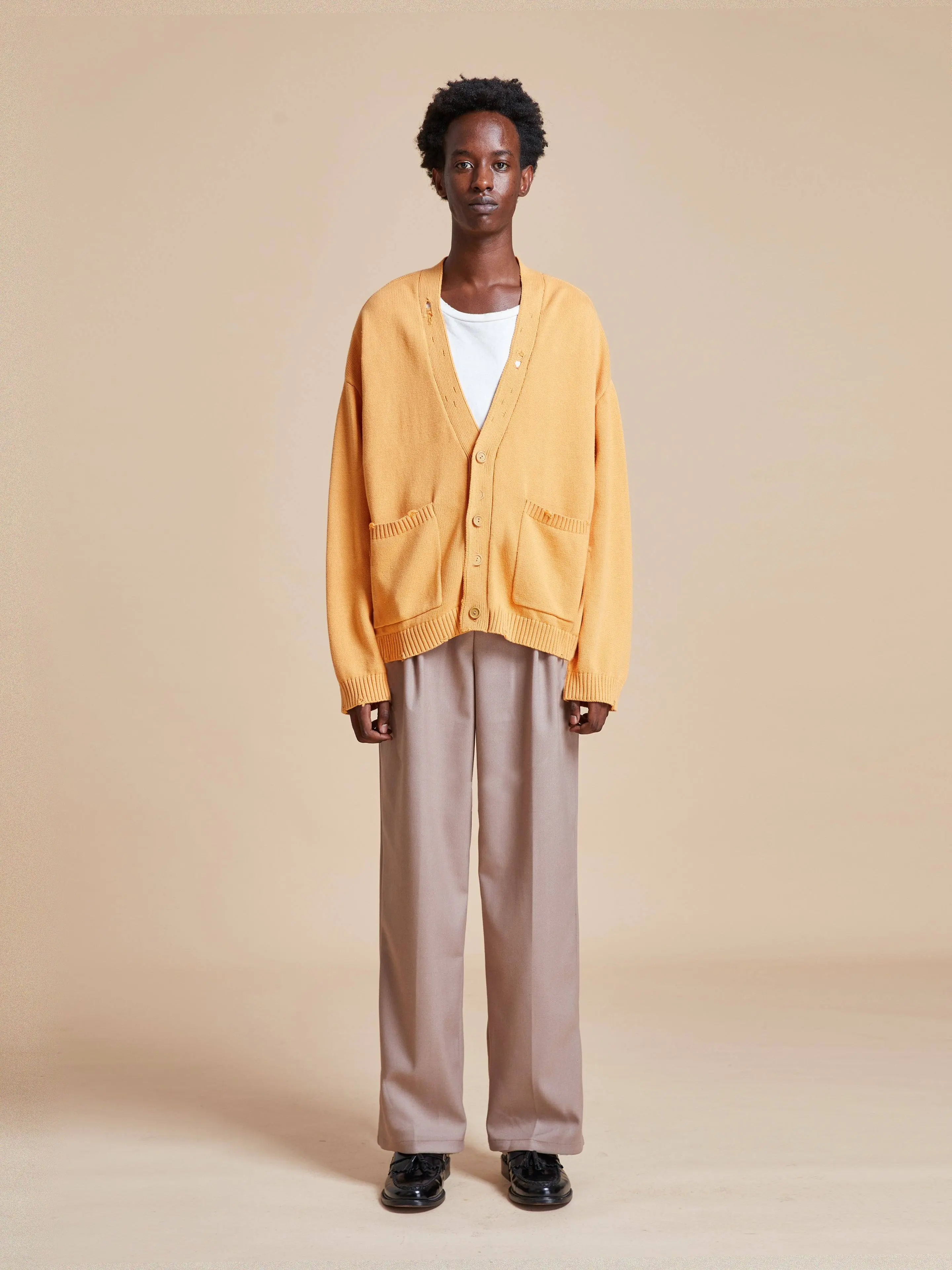 Cadmium Distressed Cardigan