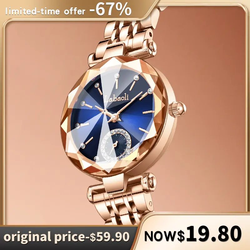 Elegant Women's Watch LA729 Water-Resistant Fashionable Design Adjustable Strap Scratch-Resistant Perfect for Birthday Gifts Valentine's Day Mother's Day Wedding Anniversaries elegant round analog quartz watch