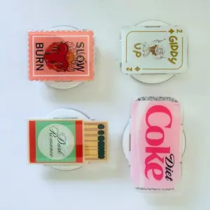 MagSafe Cool‑Girl Pop Grip | Aesthetic Phone & Kindle Grip | Clear Case Accessory | Book‑Girl | Diet Coke | bookish | Slow burn | cowgirl