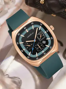 High-Quality Unisex Quartz Wristwatch, Luminous Multifunction Dial with Calendar & Second Hand, Water Resistant, Versatile for Various Daily and Formal Occasions