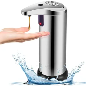 Automatic soap dispenser, touchless 3-stage adjustable hand sanitizer dispenser with upgraded waterproof base IR sensor.
