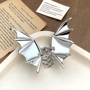 Bat Design Hair Claw, Cool Punk Style Hair Accessories for Women & Girls, Cool Hair Accessories for Party, Daily Clothing Decor, Bats Hair Clip