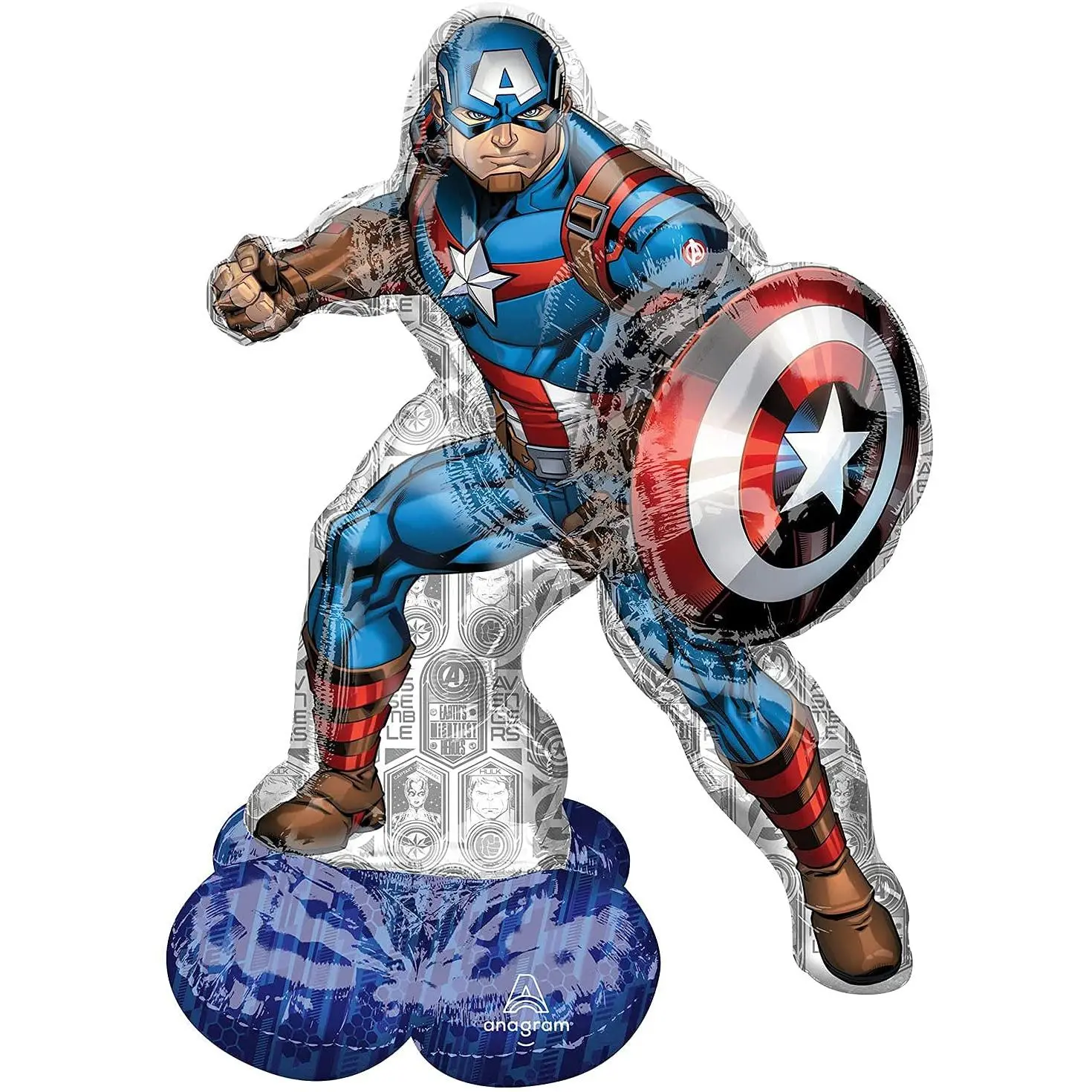 Anagram aptain America Birthday Airloonz Air-Filled Foil Balloon