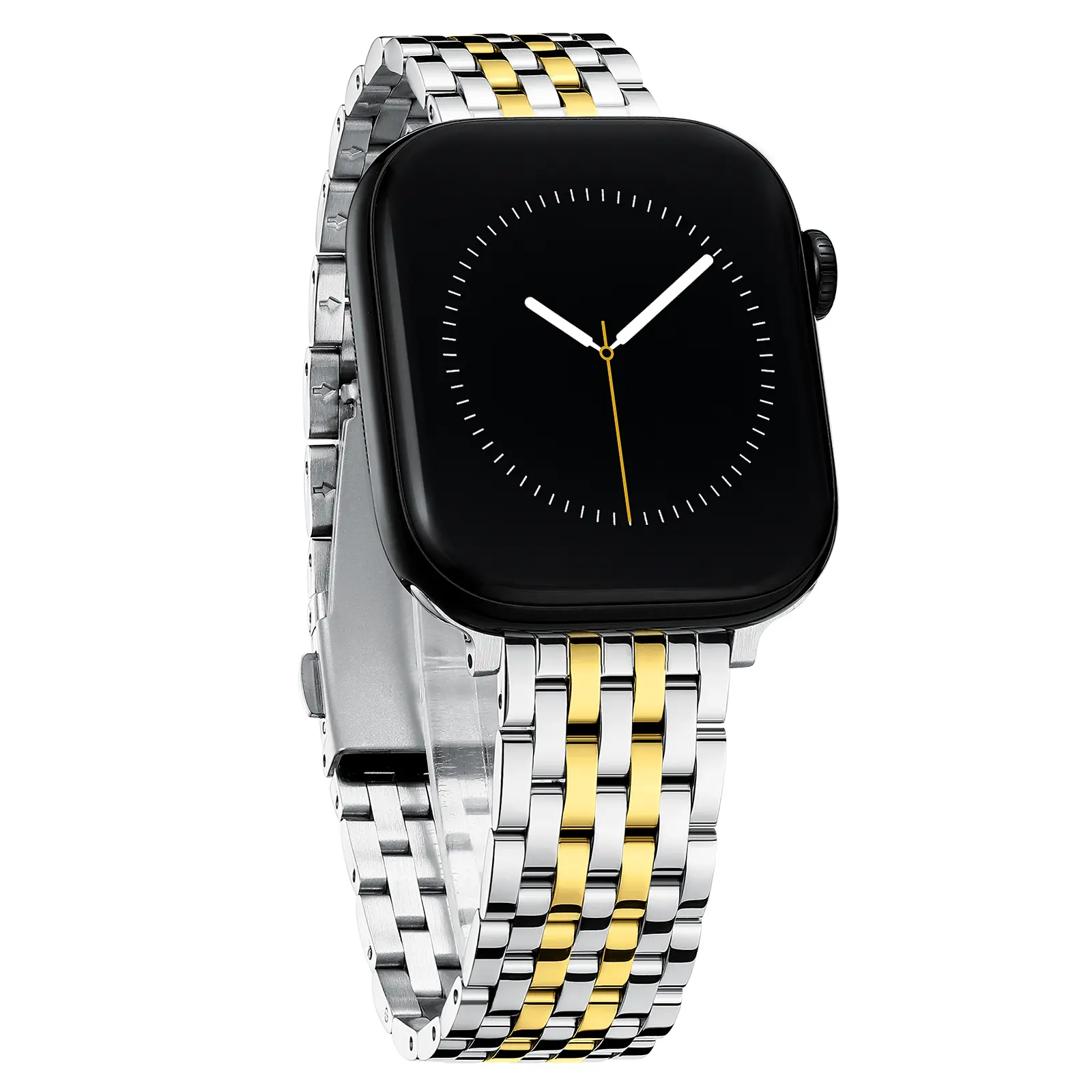 Classic 7-Link Stainless Steel Watch Bands Compatible with Apple Watch Series 11, 10, 9, 8, 7, 6, 5, 4, 3, 2, 1 and SE 3/2/1 for Women, Two-Tone Metal Bands #SummerWins #DealsForYouDays Smartwatch Watch Wearable