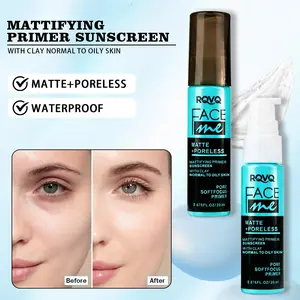 Matte Poreless Mattifying Primer with Clay, Oil-Control Pore Minimizer for Normal to Oily Skin, Waterproof Soft Focus Makeup Base