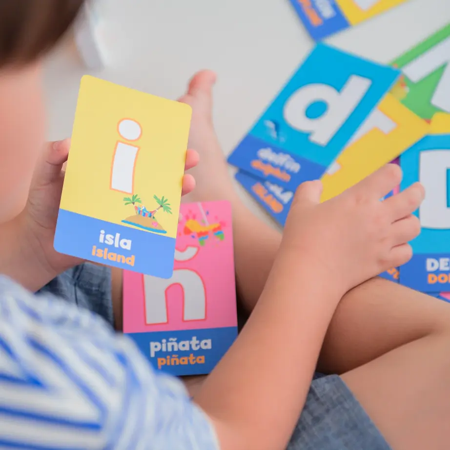 Bilingual Letter and Sound Alphabet Cards - 60 Large 3x5 Inch Cards for Early Learning - Convenient Storage in Full-Color Box - Ideal for Parents Teachers and Educators