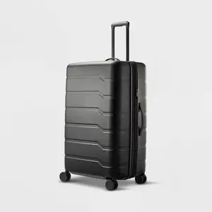Hardside Large Checked Spinner Suitcase - Open Story
