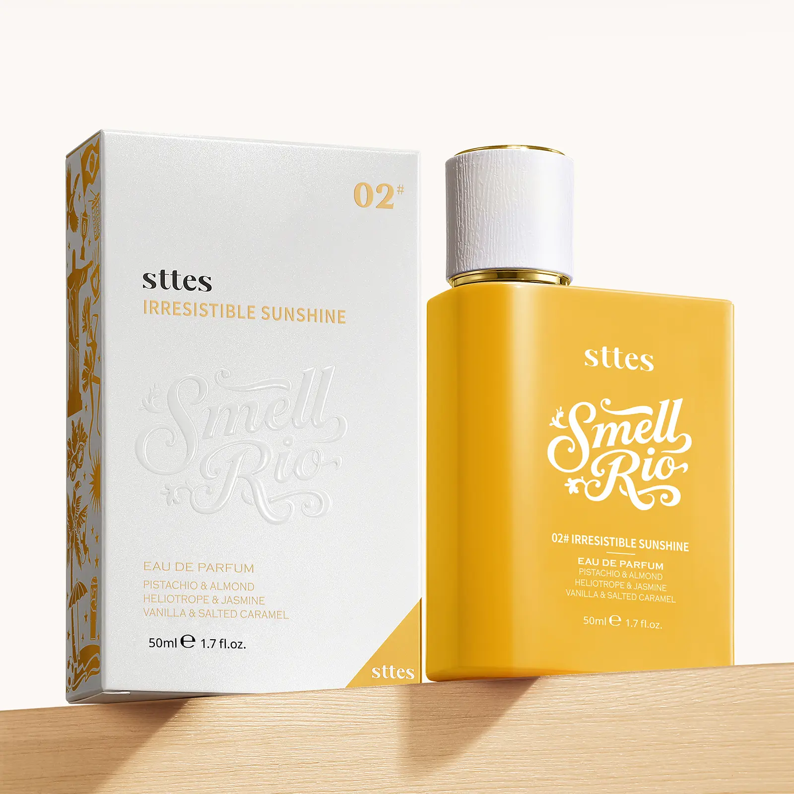 STTES 02# Perfume for Women – New Upgraded Edition of 602 – Long-Lasting Eau de Parfum – Pistachio, Salted Caramel & Creamy Vanilla Gourmand Fragrance – 50ml / 1.7 fl oz