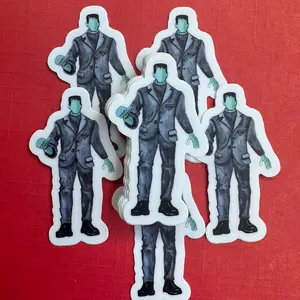 2 inch waterproof, vinyl Frankenstein Monster sticker Waterproof Waterproof Waterproof Waterproof Waterproof Waterproof Waterproof Waterproof Waterproof